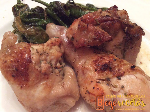 Pollo asado con mi aliño especial