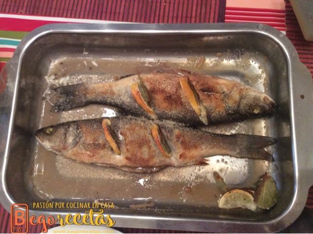Lubinas al horno