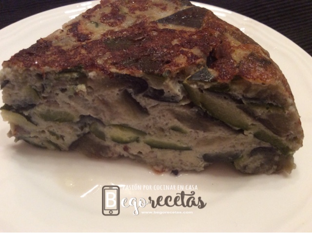 Tortilla de berenjenas y calabacin
