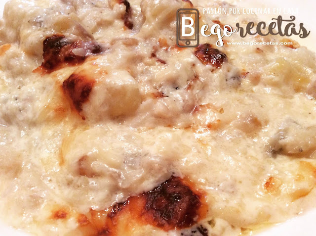 Bacalao con nata, "bacalhau com natas"