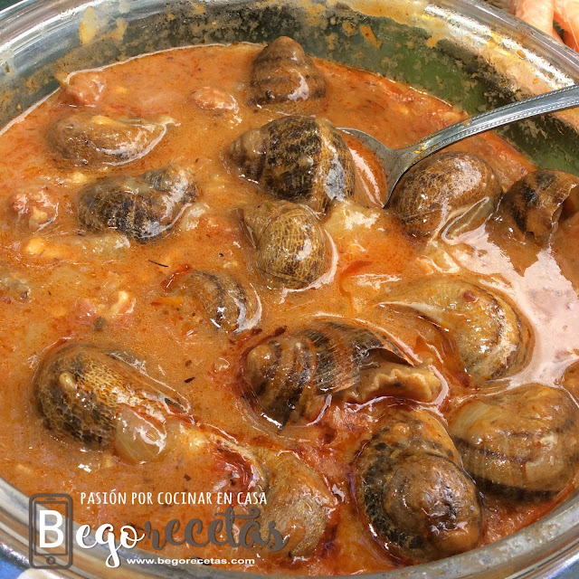 Caracoles en salsa picante (o no) - Olla GM