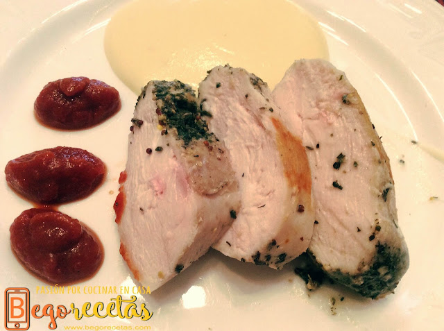 Pechuga de pollo especiada a la antigua - Sous Vide