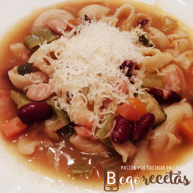 Sopa minestrone 