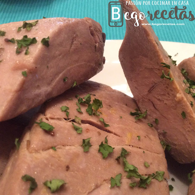 Atún confitado con salsa de naranja y limón - Sous Vide