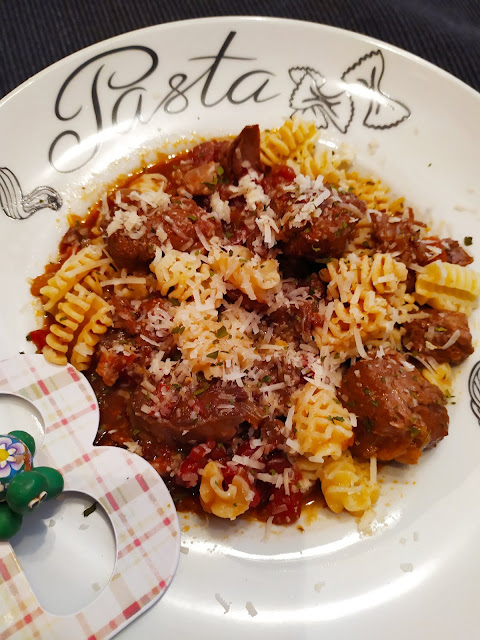 Ragú de ternera con pasta - Chupchup Matic