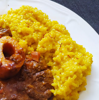 Risotto al azafrán - Mambo y Cecomix Plus