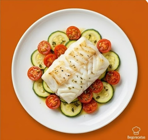 Bacalao sobre base de calabacin y